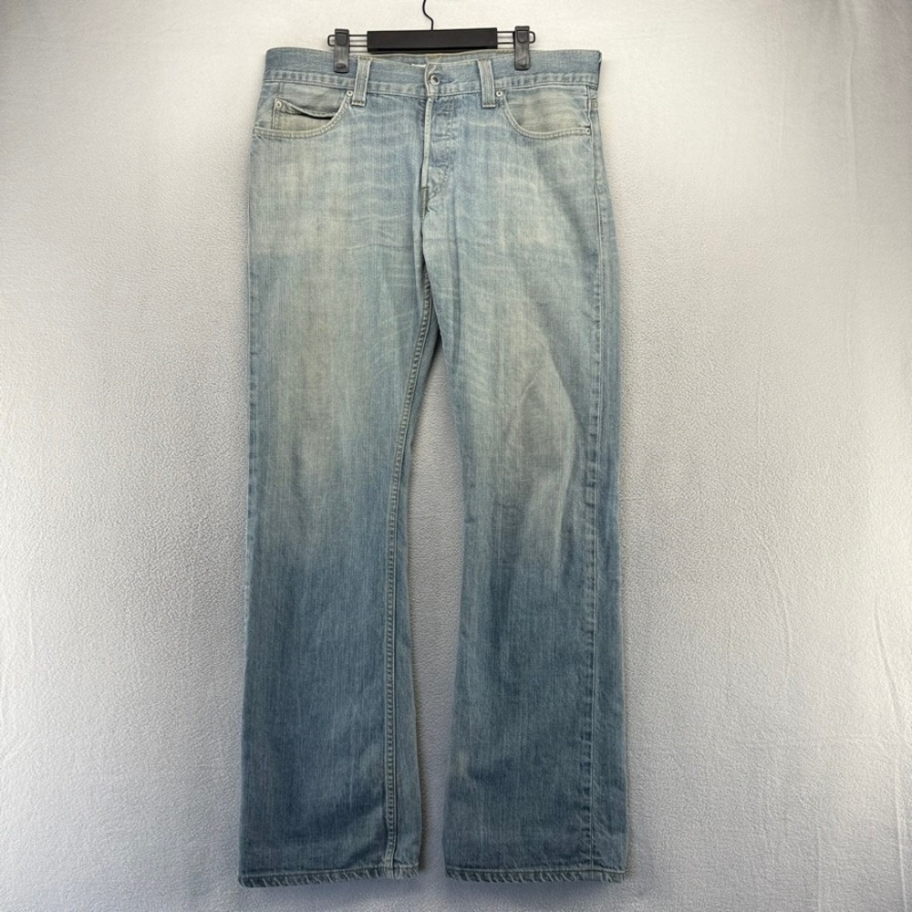 Vintage Levis Jeans mens 36x36 Blue 512 Bootcut Boot Light Wash Repairs y2k